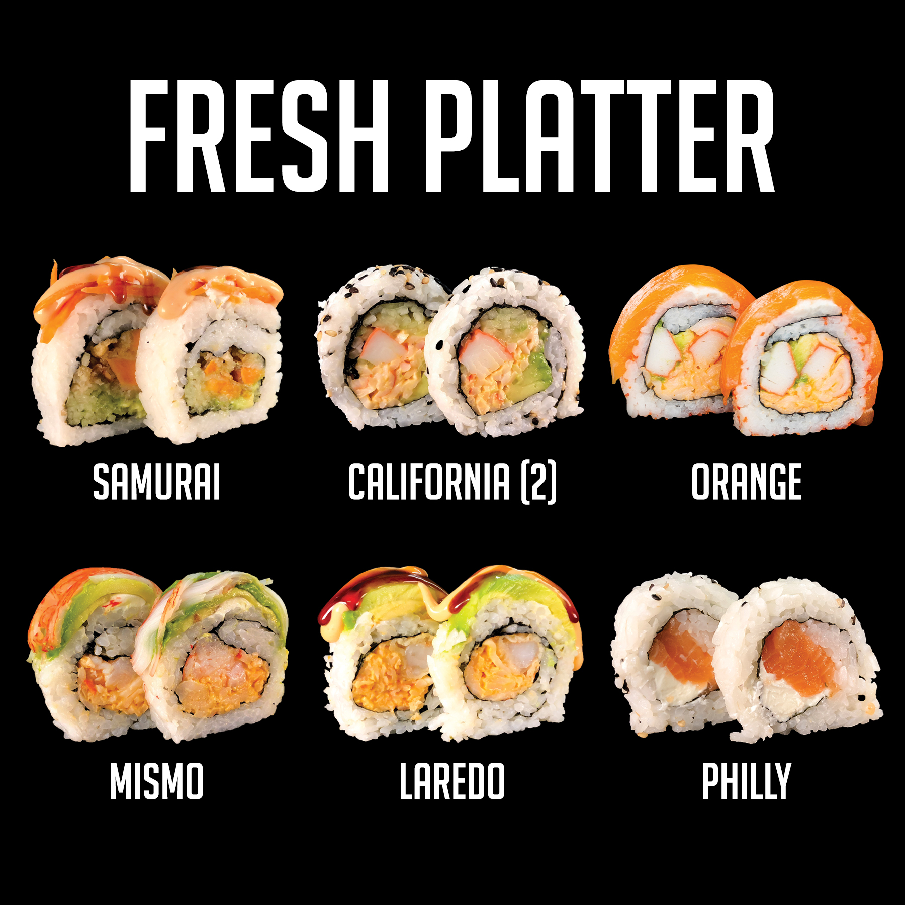 sushi madre web – fresh platter